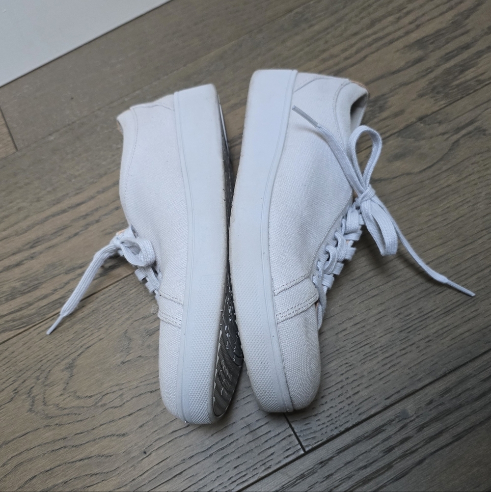 FitFlop Rally Canvas Trainers in Soft Grey - Picture 12 of 14